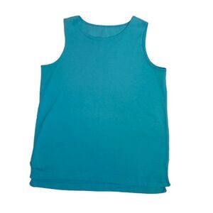 VINTAGE 80s OP teal surf skate‎ beach tank top shirt M